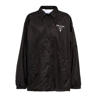 Prada Light Jackets, female, Black, Size: 3XS Giubbotto