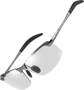 Generic Photochromic Driving Glasses, Light Reactive Sunglasses, Day and Night -use, UV400 Protection, Anti Glare, Reduce Eye Fatigue, Cycling Equipment, Outd