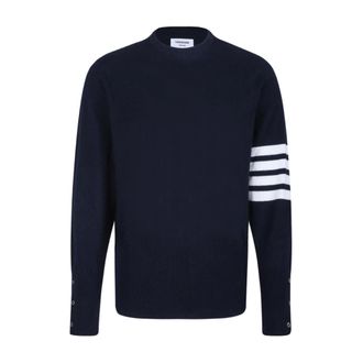 Thom Browne Heren, Truien, Blauw, Maat: L Kasjmier