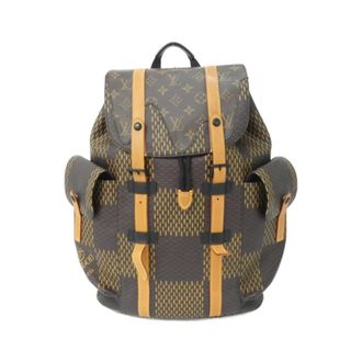 Louis Vuitton Black Brown Ebene Coated Canvas Backpack (Pre-Owned)