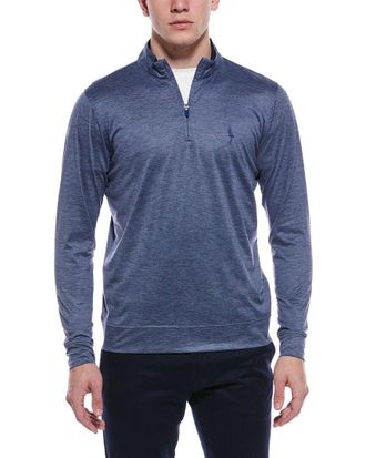 Tailorbyrd Tailorbyrd Melange Mesh Performance Quarter Zip Pullover