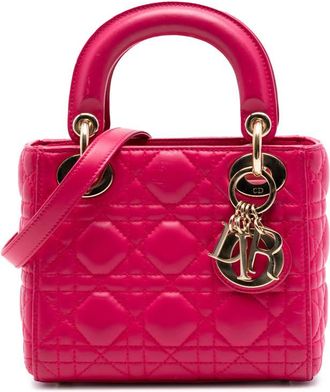 Dior Pre-owned Dior Mini Lambskin Cannage Lady Dior Ladies 77ANPD3J257FMQMC