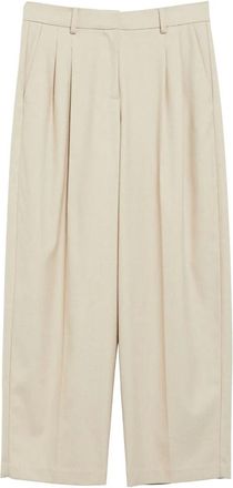 Comma Pantaloni a pinces gamba larga - - Trousers - Donna - Beige - 3XL