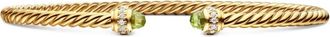 David Yurman Bracciale Classic Cablespira in oro giallo 18kt con diamanti (3mm)