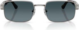 Persol 58mm Polarized Gradient Pillow Sunglasses in Gunmetal /Polar Gradient Blue at Nordstrom