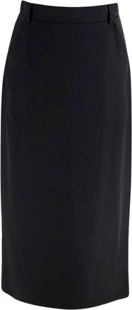Magda Butrym Black Silk Pencil Skirt Size XS