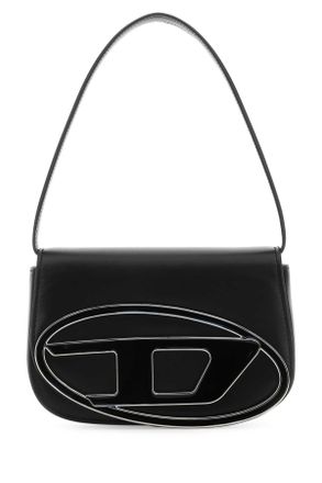 Diesel Black Leather 1 Dr Shoulder Bag