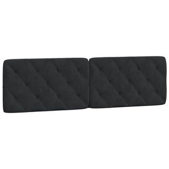 vidaXL Cabecero De Cama Acolchado Terciopelo Negro 180 Cm Vidaxl