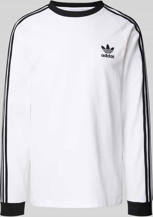 adidas Originals Longsleeve mit Label-Stitching und Rundhalsausschnitt in Weiss, Gr&ouml;&szlig;e XL