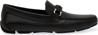 Ferragamo Mens Gancini Driver Moccasins In Black