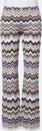 Missoni Zigzag knitted wide-leg pants