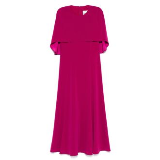 Roland Mouret Cape-design Midi Dress