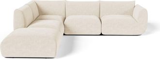 Sia Home Sof&aacute; gran esquinero izquierdo modular de terciopelo chenilla