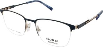 MOREL Mens 40143N Rectangle Eyeglasses In Blue