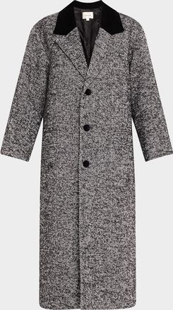 Frame Denim Long Herringbone Coat