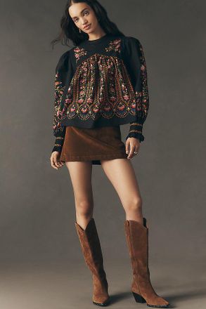 Farm Rio x Anthropologie Long-Sleeve Lace Blouse