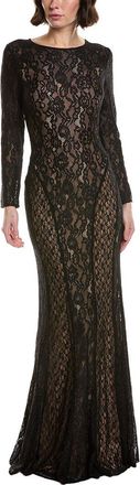Rene Ruiz Illusion Lace Gown