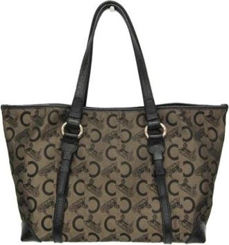 Celine Pre-owned Vintage Canvas Tote Bag - Dames - Vintage Shopper - Beige - ONE Size - Vintage