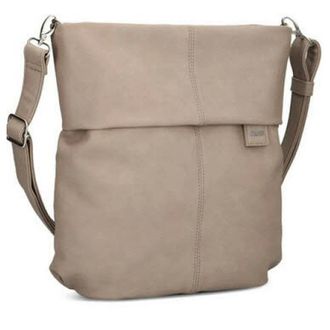 zwei Crossbody tas - Dames - Tassen - Beige - Maat: ONE Size Zijde