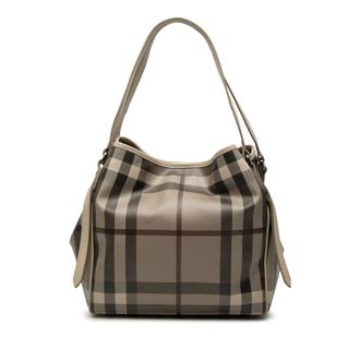 Burberry Pre-owned Burberry Small Smoke Check Coated Canvas Canterbury Tote Ladies G8HF30PJ54WXSB4K