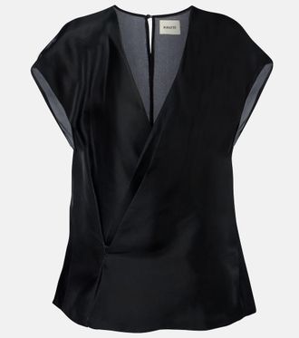 Khaite Mer silk top
