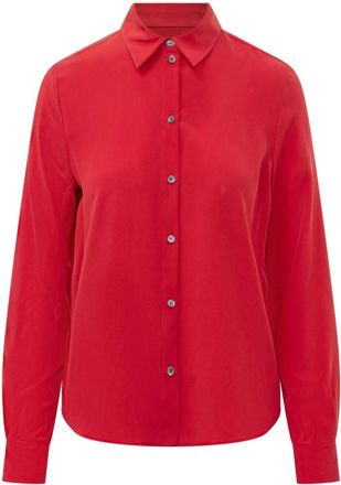 Pinko Crackers Shirt - Dames - Overhemden - Rood - M - Overhemden
