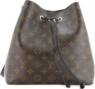 Louis Vuitton NeoNoe MM bucket-tas met monogram canvas - Zwart