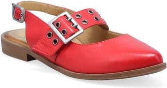 Miz Mooz Freya Slingback Pointed Toe Mary Jane in Scarlet at Nordstrom, Size 10.5-11Us