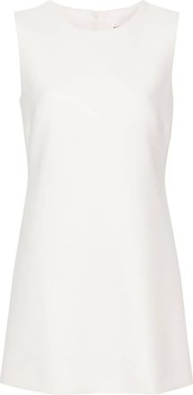 P.A.R.O.S.H. dart-detail sleeveless dress - women - Elastane/Polyester/Polyester/Virgin Wool/Elastane - M - White