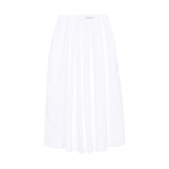 Carven Midi Skirts, female, White, Size: M Sk217 Skirt