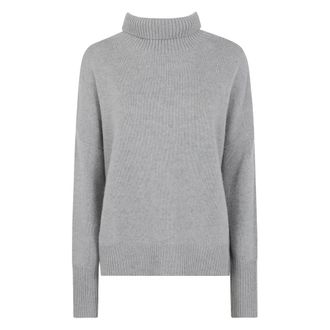 Lisa Yang Heidi Trui - Dames - Cashmere truien - Grijs - XS - Kasjmier - Truien & Vesten