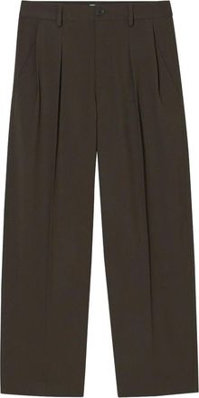 Closed Pantaloni a gamba ampia con pieghe - Verde