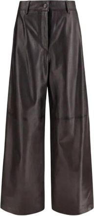 P.A.R.O.S.H. Wijde broek - Dames - Wijde Broeken - Bruin - M - Broeken