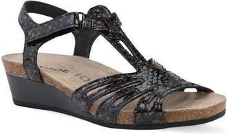 Naot Starlet Wedge Sandal in Reptile Patent at Nordstrom, Size 11Us