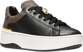 Michael Kors Dottie Sneaker - Dames - Sneakers - Zwart - 38 1/2 EU - Leer - Schoenen