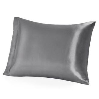 Bare Home 19 Momme 100% Mulberry Silk Pillowcase - Envelope Closure in Grey at Nordstrom, Size Standard