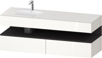 Duravit Qatego Lavabo Encastrado Con Base De Lavabo Consola, - Duravit