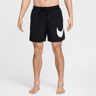 Nike Mens Swim Breaker 7 Fully Lined Volley Shorts in Black | NESSF508-001