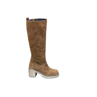 Ovye By Cristina Lucchi Hoge Laarzen - Dames - Hoge Laarzen - Bruin - 36 EU - Su&egrave;de - Schoenen