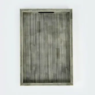 Mela Artisans Pinstripe Inlay Tray at Nordstrom, Size Medium