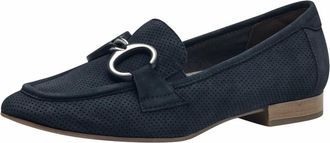 Tamaris Loafers - Dames - Schoenen - Blauw - Maat: 38 EU Su&egrave;de