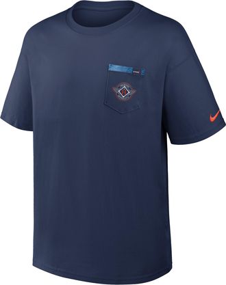 Nike Houston Astros City Connect 2-Hit Max90 Pocket Nike Mens MLB T-Shirt in Blue | 04T744BHUS-QUY