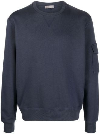 Herno flap-pocket detail sweatshirt - men - Cotton - 44 - Blue