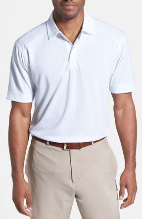 Cutter & Buck Genre DryTec Moisture Wicking Polo in White at Nordstrom, Size Xxx-Large
