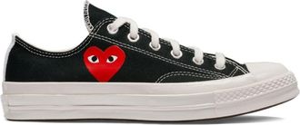 Comme Des Garçons Black Lace Up Sneakers