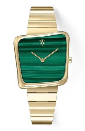 Vanna Nebula Gemstone Watch in Malachite-Gold at Nordstrom