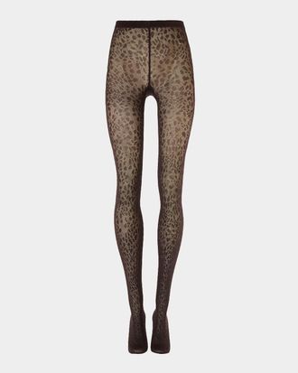 Wolford Pantera Animal-Patterned Tights