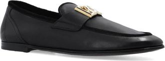 Dolce & Gabbana Leren loafers - Heren - Loafers - Zwart - 39 EU - Leer - Schoenen