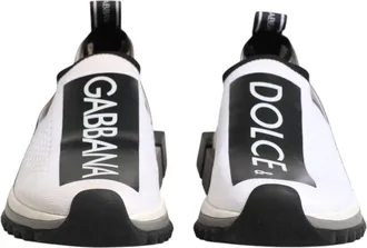 Dolce & Gabbana White Logo Low Top Sorrento Sneakers Womens Shoes (Pre-Owned)