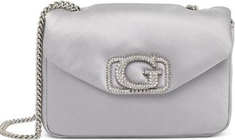 Guess Co Prue embellished chain mini bag - women - Polyester - One Size - Grey